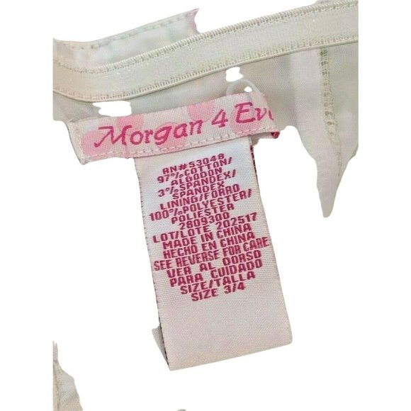 Donna Morgan Sz 3/4 Multi-Color Cotton Blend Floral Lined Sun Dress Knee Length - Picture 5 of 14